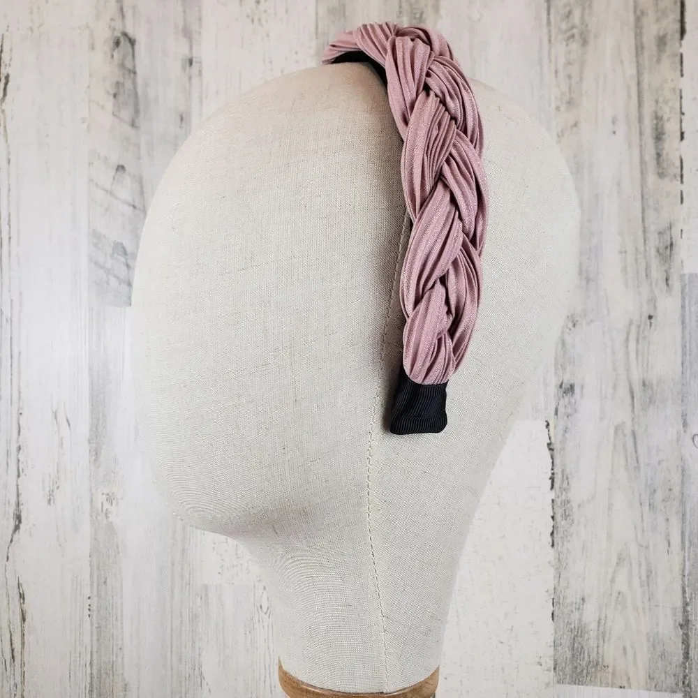 Dusty Rose Braided Headband